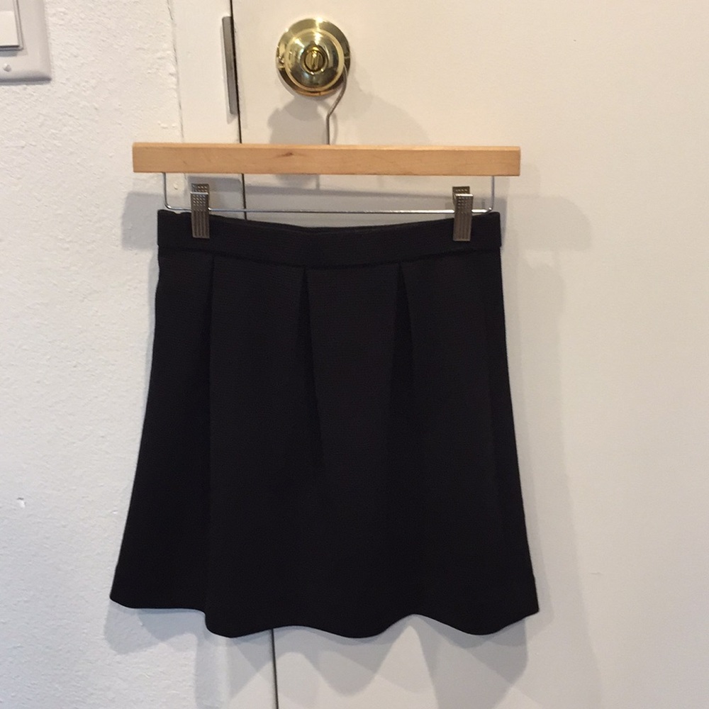 Madewell black knit mini skirt
